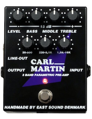 Carl Martin 3 band parametric Pre-amp